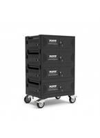PORT Designs 901975 - Portable device management cabinet - Black - Floor - 73 cm - 55 cm - 27 cm