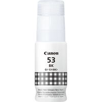 [10996576000] Canon GI-53BK Black Ink Bottle - Black - PIXMA G650 PIXMA G550 - 60 ml - Inkjet - 1 pc(s)