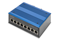 [7557152000] DIGITUS 8 Port Fast Ethernet Network Switch, Industrial, Unmanaged, 1 RJ45 Uplink