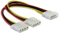 [1444588000] Delock Y-Cable Power > 2x 4pin Molex - 0,11 m - Molex (4-pin) - Molex (4-pin)