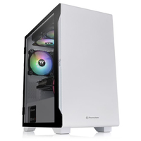 [8883633000] Thermaltake S100 Tempered Glass Snow Edition - Micro Tower - PC - Weiß - micro ATX - Mini-ITX - SPCC - 16,5 cm