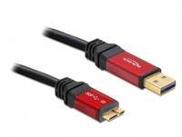 [1970484000] Delock 2m USB 3.0 A/micro-B - 2 m - USB A - Micro-USB B - USB 3.2 Gen 1 (3.1 Gen 1) - Männlich/Männlich - 5000 Mbit/s
