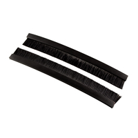 [9443312000] LogiLink PN200B - Brush panel - Black - Acrylonitrile butadiene styrene (ABS) - 145 mm - 7 mm - 48 mm