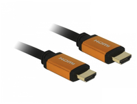 [6863216000] Delock 85728 - 1,5 m - HDMI Typ A (Standard) - HDMI Typ A (Standard) - 7680 x 4320 Pixel - 48 Gbit/s - Schwarz - Gold