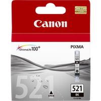 [927524000] Canon CLI-521BK Black Ink Cartridge - Pigment-based ink - 1 pc(s)
