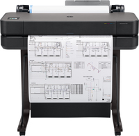 HP Designjet T630 24-in Printer - Thermal inkjet - 2400 x 1200 DPI - CALS G4 - HP-GL/2 - HP-RTL - JPEG - URF - Black - Cyan - Magenta - Yellow - 610 x 1897 mm - Bond paper - Coated paper - Heavy paper - Recycled paper