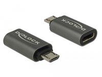 Delock 65927 - USB 2.0 Micro-B - USB Typ-C - Anthrazit