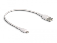 Delock 87866 - 0,3 m - Lightning - USB A - Männlich - Männlich - Weiß