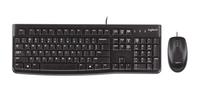 Logitech MK120 Black - Full-size (100%) - USB - Black - Mouse included