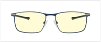 Gunnar Optiks Mendocino - Unisex - Rechteck - Klassisch - Schwarz - Titan - Bernstein