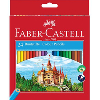 [8064444000] FABER-CASTELL 120124 - Multicolor - Wood - Hexagonal - Multicolor - Carton - 24 pc(s)