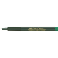 FABER-CASTELL 151163 - Green - Black - Round - Water-based ink - Metal - 0.4 mm