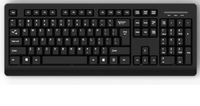 MEDIARANGE MROS109 - Full-size (100%) - USB - QWERTZ - Black