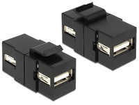 Delock 86367 - Black - USB 2.0 A - USB 2.0 A - 34.4 mm - 16.8 mm - 22.3 mm