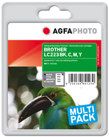 AgfaPhoto APB223SETD - Pigment-based ink - Black,Cyan,Magenta,Yellow - Brother - Multi pack - LC223VALBPDR