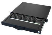 Aixcase AIX-19K1UKDETP-B - Full-size (100%) - Wired - USB + PS/2 - QWERTZ - Black