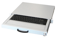 Aixcase AIX-19K1UKDETP-W - Full-size (100%) - Verkabelt - USB + PS/2 - QWERTZ - Weiß