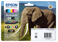 [2365683001] Epson 24XL Multipack - 6 pakker - XL - Original - Ink Cartridge