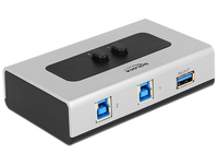 [3885729000] Delock Switch USB 3.0 2 port manual bidirectional - USB-Umschalter für die gemeinsame Nutzung von Peripheriegeräten - 2 x SuperSpeed USB 3.0