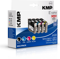 [3625635000] KMP E107V - Pigment-based ink - Black - Cyan - Magenta - Yellow - Multi pack - Epson Stylus D78 - D92 - D120 Epson Stylus DX4000 - DX4050 - DX4400 - DX4450 - DX5000 - DX5050 - DX6000,... - 4 pc(s) - 7.4 ml