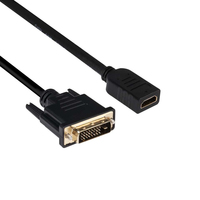 [6208357000] Club 3D DVI to HDMI 1.4 Cable M/F 2m/6.56ft Bidirectional - DVI Dual Link - HDMI 1.4 - 2 m - Black