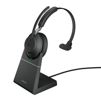 [8658880000] Jabra Evolve2 65 USB-A Black MS Chrg stand Mono - Wireless - Office/Call center - 20 - 20000 Hz - 99.2 g - Headset - Black