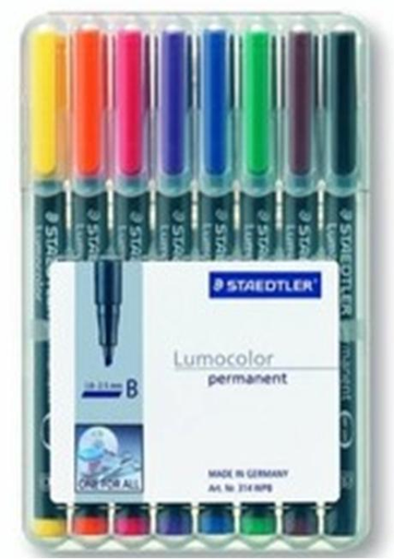 [7626444000] STAEDTLER 314 WP8 - Black - Blue - Brown - Green - Orange - Red - Violet - Yellow - Transparent - Polypropylene (PP) - 2.5 mm - 1 pc(s)