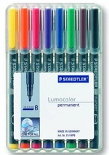 [7626444000] STAEDTLER 314 WP8 - Schwarz - Blau - Braun - Grün - Orange - Rot - Violett - Gelb - Transparent - Polypropylen (PP) - 2,5 mm - 1 Stück(e)