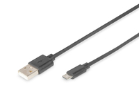 DIGITUS USB 2.0 Anschlusskabel - USB A auf Micro B