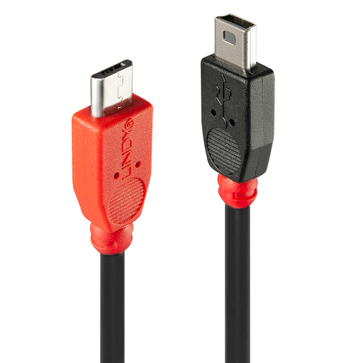 Lindy USB-Kabel - 5-polig Micro-USB Typ B (M) - Mini-USB, Typ B (M)