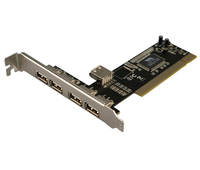 [663230000] LogiLink 4+1-port USB 2.0 PCI Card - PCI - USB 2.0 - ROHS - FCC - CE - VIA VT6212L - 480 Mbit/s - PC - Mac
