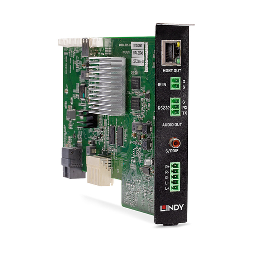 Lindy Single Port HDBaseT Output Board - Erweiterungsmodul - HDBaseT x 1 + Audio x 1 + Digital Audio x 1