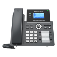 [9777926001] Grandstream GRP2604 - IP Phone - Black - Wired handset - 3 lines - 2000 entries - LCD