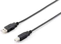 [1944992000] Equip USB 2.0 Type A to Type B Cable - 5.0m  - Black - 5 m - USB A - USB B - USB 2.0 - Male/Male - Black
