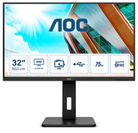 [10060414000] AOC P2 U32P2 - 80 cm (31.5 Zoll) - 3840 x 2160 Pixel - 4K Ultra HD - LED - 4 ms - Schwarz