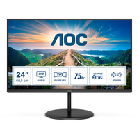 [10060420000] AOC V4 Q24V4EA - 60,5 cm (23.8 Zoll) - 2560 x 1440 Pixel - 2K Ultra HD - LED - 4 ms - Schwarz