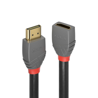 Lindy Anthra Line - Highspeed HDMI mit Ethernet-Verlängerungskabel - HDMI (M) bis HDMI (W)
