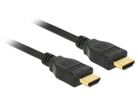 [3613100000] Delock 84713 - 1 m - HDMI Typ A (Standard) - HDMI Typ A (Standard) - 4096 x 2160 Pixel - 18 Gbit/s - Schwarz