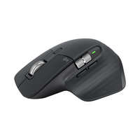 [13797530000] Logitech MX Master 3S Performance Wireless Mouse - Right-hand - Laser - RF Wireless + Bluetooth - 8000 DPI - Graphite