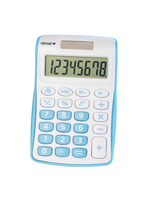 [8897931000] Genie 120 B - Pocket - Display - 8 digits - 1 lines - Battery/Solar - Blue - White