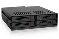 Icy Dock MB324SP-B - Serial ATA - Serial ATA II - Serial ATA III - Serial Attached SCSI (SAS) - 440 g - Desktop - Black