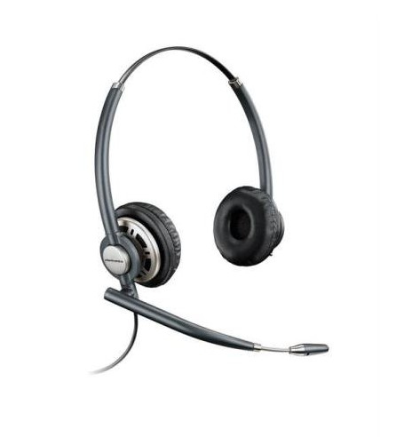 Poly HW720 - Headset - Head-band - Office/Call center - Black - Binaural - Wired