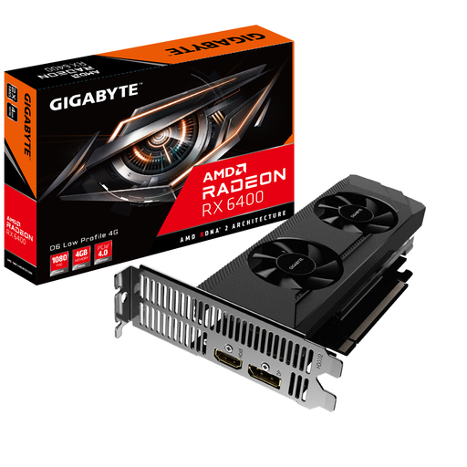 [13798036000] Gigabyte Radeon RX 6400 D6 Low Profile 4G