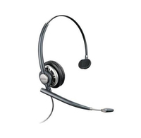 Poly HW710 - Kopfhörer - Kopfband - Büro/Callcenter - Schwarz - Monophon - Verkabelt