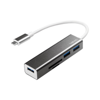 [6584132000] LogiLink UA0305 - USB 3.2 Gen 1 (3.1 Gen 1) Type-C - USB 3.2 Gen 1 (3.1 Gen 1) Type-A - MicroSD (TransFlash),SD - 5000 Mbit/s - Aluminium - Aluminium