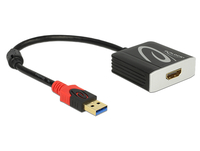 [5043846000] Delock 62736 - 0.2 m - USB Type-A - HDMI - Male - Female - Gold