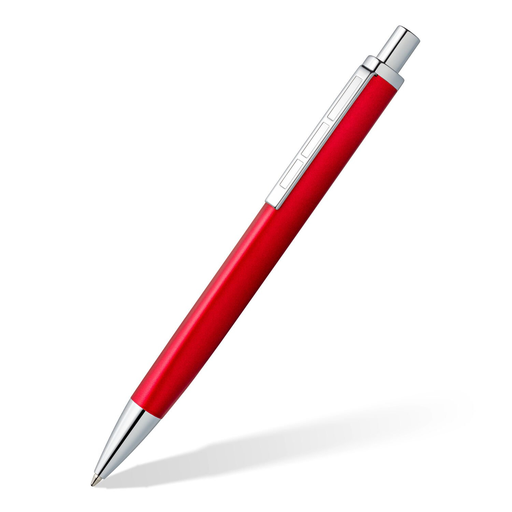 STAEDTLER Druckkugelschreiber triplus M rot Vollmetall-Schaft ergonomische Dreikantform