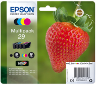 Epson Strawberry Multipack 4-colours 29 Claria Home Ink - Standardertrag - 5,3 ml - 3,2 ml - 175 Seiten - 1 Stück(e) - Multipack