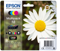 [5172664000] Epson Daisy Multipack 4-colours 18 Claria Home Ink - Standard Yield - 5.2 ml - 3.3 ml - 175 pages - 1 pc(s) - Multi pack