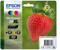 Epson Strawberry Multipack 4-colours 29XL Claria Home Ink - Hohe (XL-) Ausbeute - 11,3 ml - 6,4 ml - 470 Seiten - 1 Stück(e) - Multipack